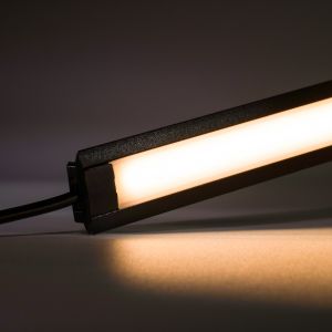 24V Black Line Aluminium Einbau LED Leiste - COB - warmweiß - schwarze Abdeckung 24V Black Line Aluminium Einbau LED Leiste - COB - warmweiß - schwarze Abdeckung