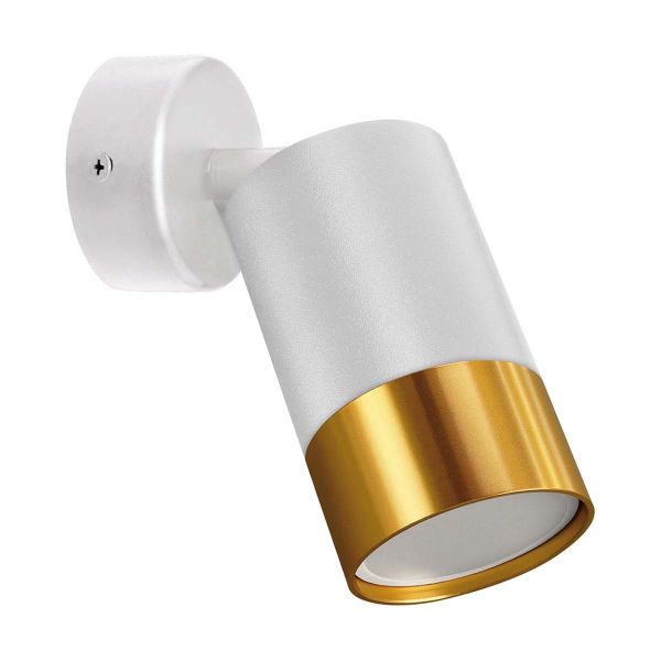 Ideus, 230V LED - Wandleuchte - GU10, weiß - gold
