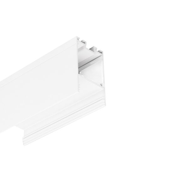 weißes Aluminium LED Aufbau Profil, Combo 30, 4,99 x 3,34cm