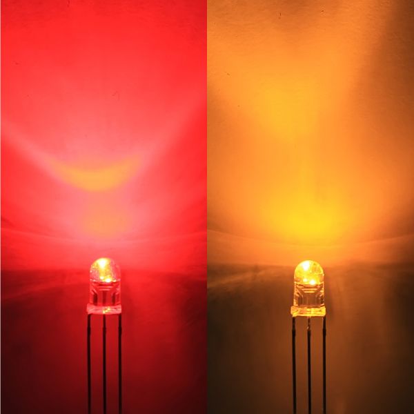 25er Pack superbright 5mm DUO-LEDs - BI-Color-LED rot & gelb