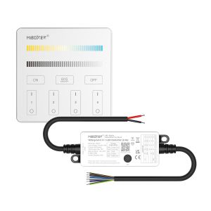 LED Funk Controller Set - 4 Zonen - 1 bis 2 Kanal - CCT - Fernbedienung (2,4 GHz) - IP66 wasserfest LED Funk Controller Set - 4 Zonen - 1 bis 2 Kanal - CCT - Fernbedienung (2,4 GHz) - IP66 wasserfest