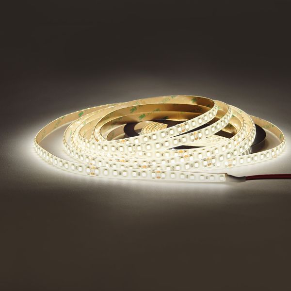 24V wasserfester LED Streifen - neutralweiß - IP65 - 120 LEDs je Meter - alle 5cm teilbar