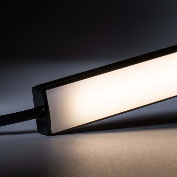 12V Black Line Slim Aluminium LED Leiste - High Power - neutralweiß - diffuse Abdeckung