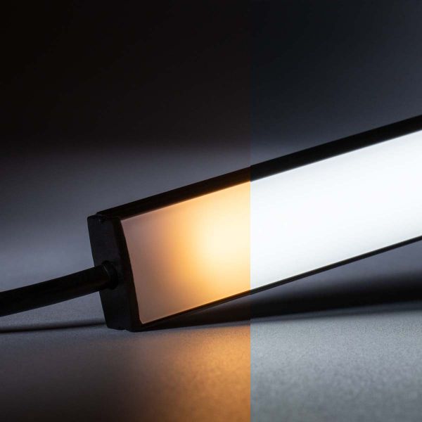 24V Black Line Slim LED Leiste - COB - Farbtemperatur einstellbar - diffuse Abdeckung