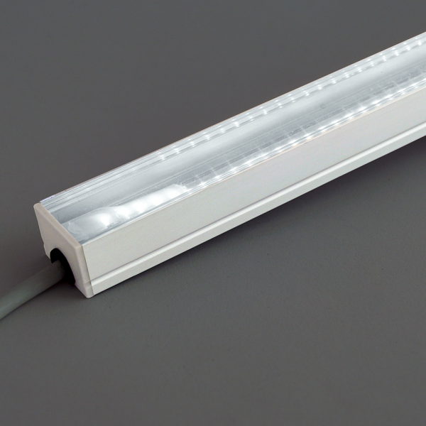 230V weiße Aufputz LED Leiste - Classic Maxi - weißes Licht - transparente Abdeckung, IP65