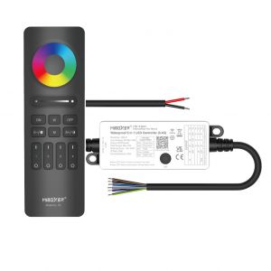 LED Funk Controller Set - 4 Zonen - 5 Kanal - RGB+CCT - Fernbedienung (2,4 GHz) - IP66 wasserfest LED Funk Controller Set - 4 Zonen - 5 Kanal - RGB+CCT - Fernbedienung (2,4 GHz) - IP66 wasserfest