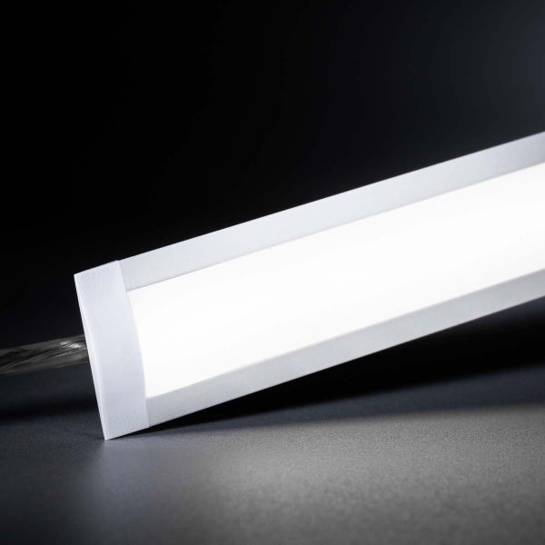 24V White Line Aluminium Einbau LED Leiste - COB - weiß - diffuse Abdeckung