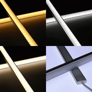 24V Slim-Line Aluminium TWIN LED Leiste – Farbtemperatur einstellbar – diffuse Abdeckung 24V Slim-Line Aluminium TWIN LED Leiste – Farbtemperatur einstellbar – diffuse Abdeckung