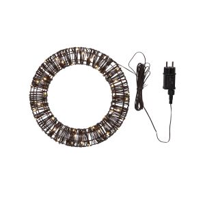 Vicke Wreath - Weihnachtsdeko für außen - Rattan Ring - Netzbetrieb - Warmweiß Vicke Wreath - Weihnachtsdeko für außen - Rattan Ring - Netzbetrieb - Warmweiß