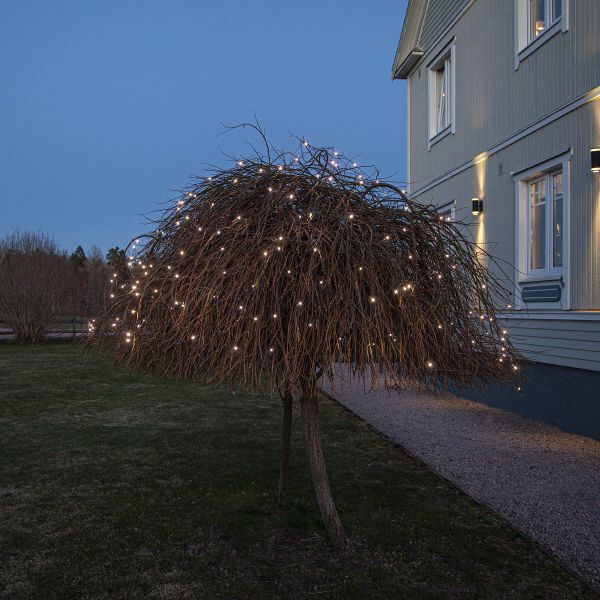 Crispy Ice White - Lichternetz für außen - 3 m - 200 LEDs - Netzbetrieb - Kaltweiß