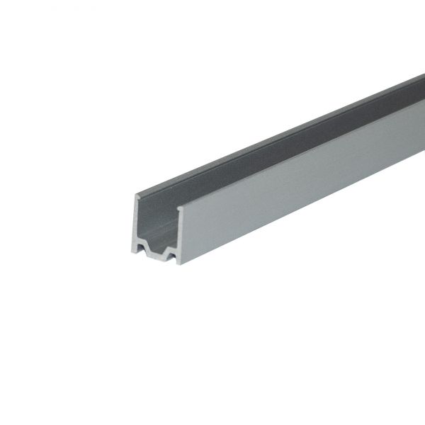 Aluminium LED Profil für 10 x 10mm Neon Streifen, ohne Abdeckung, 1,25 x 1,28 x 100cm