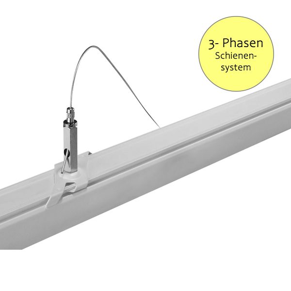 8m Pendelabhängung für 3-Phasen-Stromschienensystem, weiß