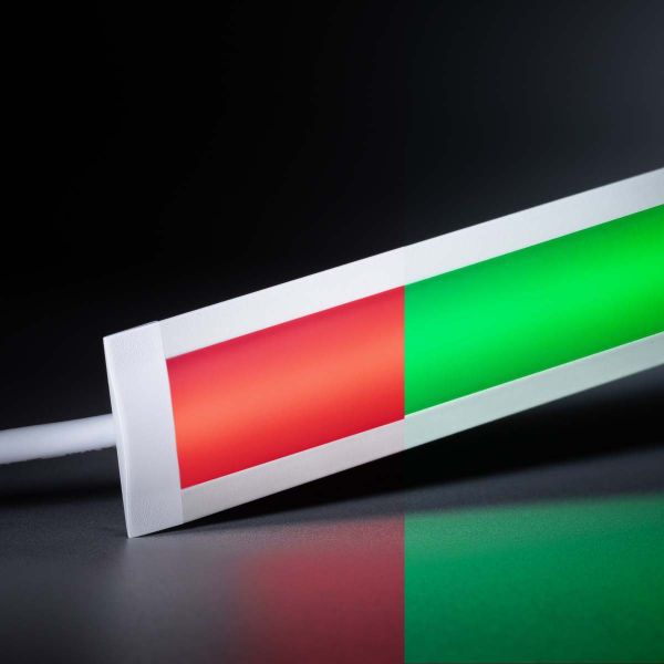 24V White Line Einbau LED Leiste schmal - COB - RGB - diffuse Abdeckung