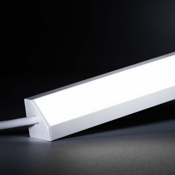 24V White Line LED Eckleiste - COB - weiß - diffuse Abdeckung