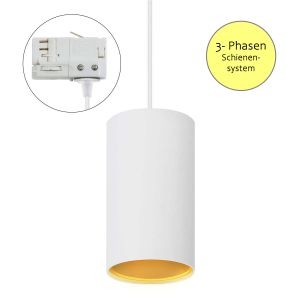 230V LED 3-Phasen Schienenleuchte - Tube Chloe - 10W - GU10, weiß 230V LED 3-Phasen Schienenleuchte - Tube Chloe - 10W - GU10, weiß