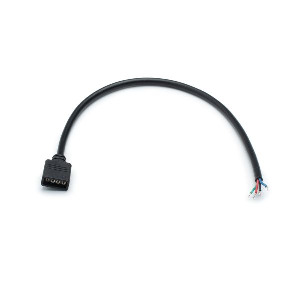 Quick-System 4polig 2.54 – Anschlusskabel für Controller / Dimmer oder Einbaunetzteile, 20cm - black