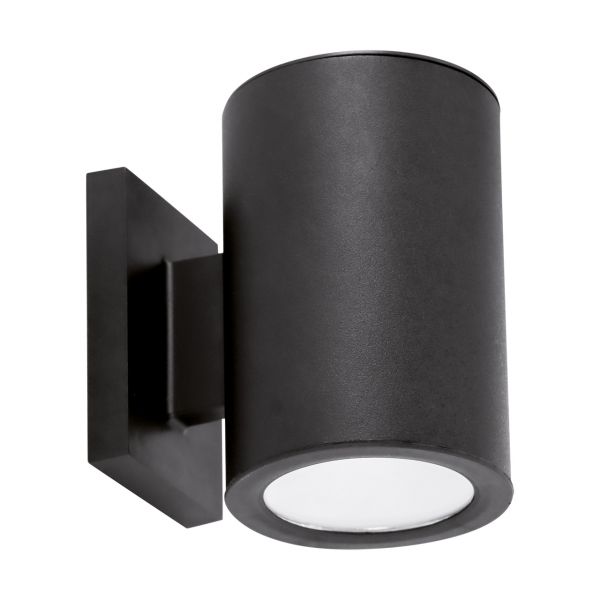 BASTION LED - Solar Wandleuchte in schwarz - Lichtfarbe: kaltweiß
