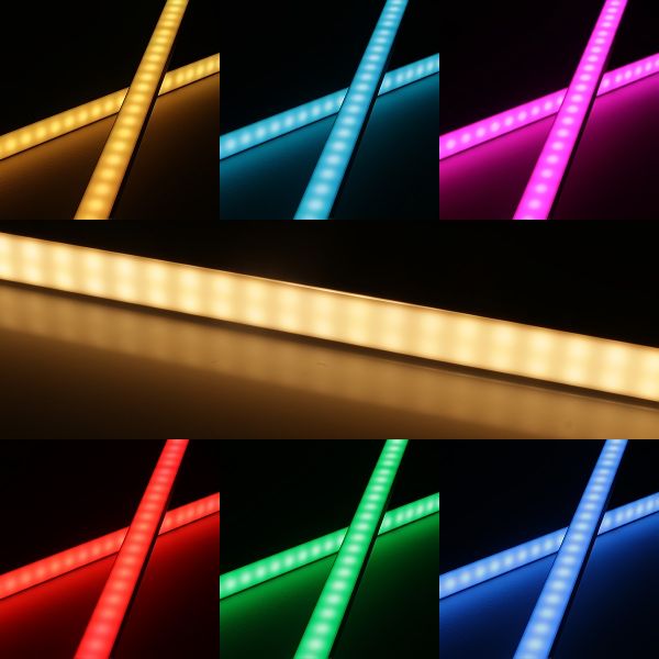 24V Slim-Line Aluminium LED Leiste – RGBWW – diffuse Abdeckung