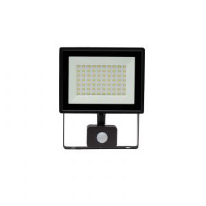 230V LED Strahler mit Bewegungsmelder - Neutralweiß - 50W - IP44, schwarz 230V LED Strahler mit Bewegungsmelder - Neutralweiß - 50W - IP44, schwarz