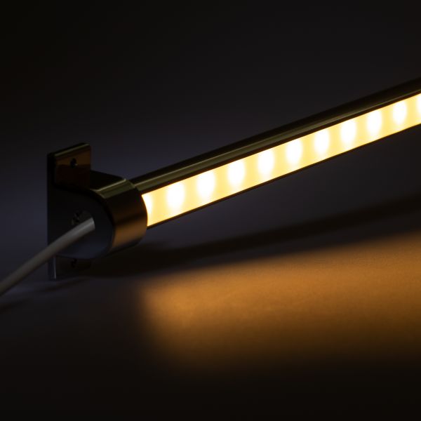 12V Aluminium LED Leiste - einstellbare Abstrahlrichtung – High Power - warmweiß – diffuse Abdeckung