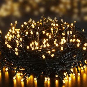 batteriebetriebene LED Lichterkette, 300 LEDs, 40m, 2700K warmweiß, IP44 innen+außen, Timer batteriebetriebene LED Lichterkette, 300 LEDs, 40m, 2700K warmweiß, IP44 innen+außen, Timer