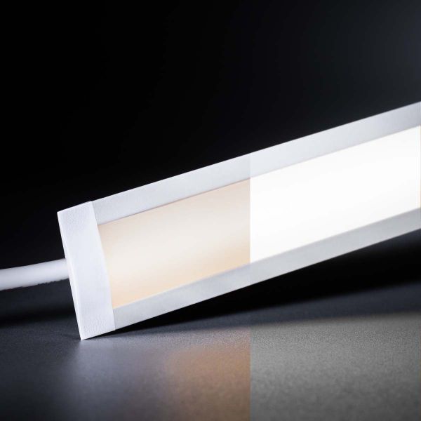 24V White Line Einbau LED Leiste schmal - COB - Farbtemperatur einstellbar - diffuse Abdeckung