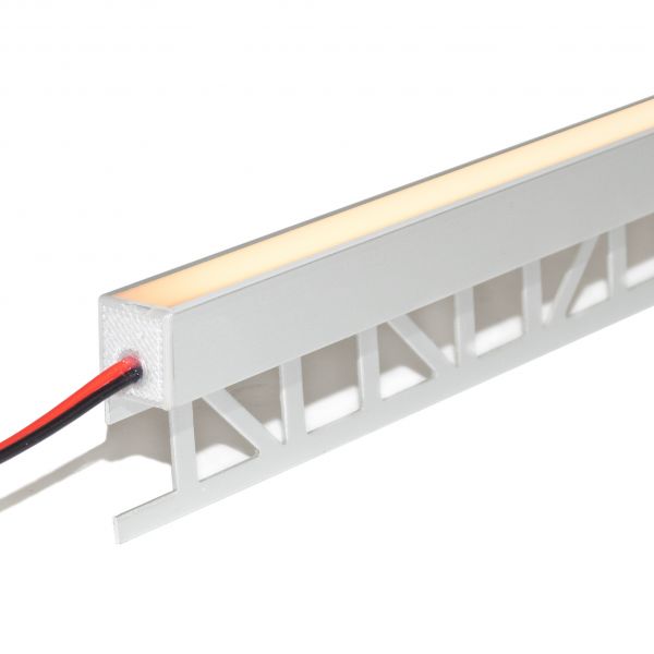 24V wasserfeste Fliesen LED Leiste - nach oben abstrahlend - COB - Neutralweiß - diffus - IP65