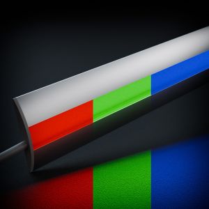 12V Aluminium Unterbau LED Leiste - RGB - diffuse Abdeckung 12V Aluminium Unterbau LED Leiste - RGB - diffuse Abdeckung