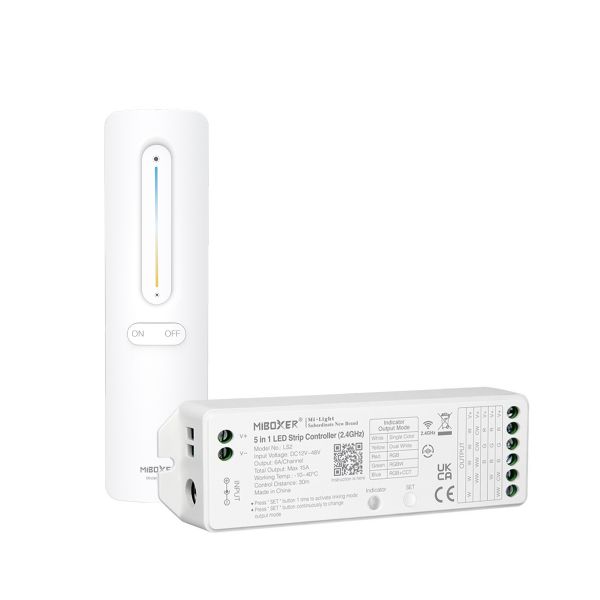 LED Funk Controller Set - 1 Zone - 1 bis 2 Kanal - CCT - Fernbedienung (2,4 GHz)