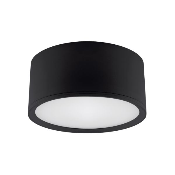 ROLEN LED - Decken Aufbauleuchte in schwarz - Ø15cm - 15W - Lichtfarbe: neutralweiß
