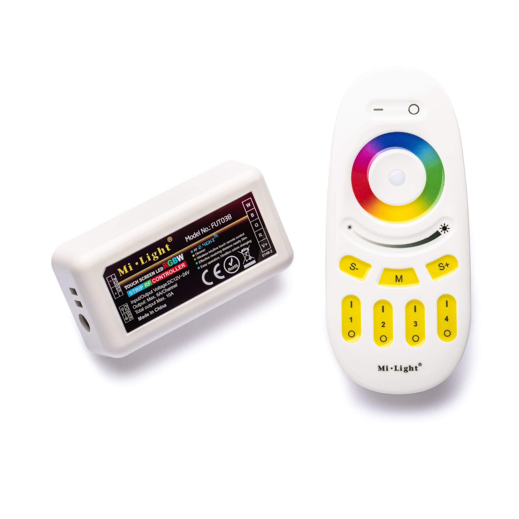 RGBW+CCT LED Controller + Funk Fernbedienung Komplettset 12 24V / 5x 6A  MiLight, RGB-Controller SETs, Led Steuerung