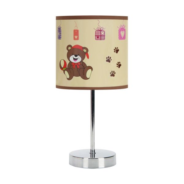 NUKA - Tischleuchte indoor in braun/chrom - Lichtfarbe: individuell wählbar