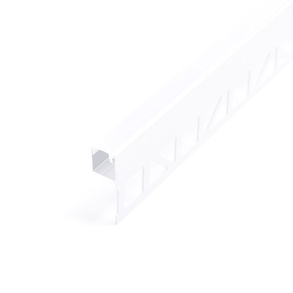 Aluminium LED Profil Fliesenabschluss, nach oben abstrahlend, weiß, 1,19 x 1,2cm