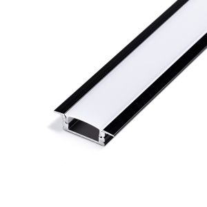 schwarzes Aluminium LED Einbau Profil in Wunschlänge, slim, 2,32 x 0,8cm schwarzes Aluminium LED Einbau Profil in Wunschlänge, slim, 2,32 x 0,8cm