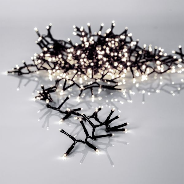 Crispy Ice White - Lichterkette für außen - 16 m - 800 LEDs - Netzbetrieb - Neutralweiß