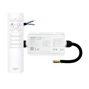 LED Funk Controller Set - 4 Zonen - 1 bis 2 Kanal - CCT - Fernbedienung (2,4 GHz) - IP67 wasserfest LED Funk Controller Set - 4 Zonen - 1 bis 2 Kanal - CCT - Fernbedienung (2,4 GHz) - IP67 wasserfest
