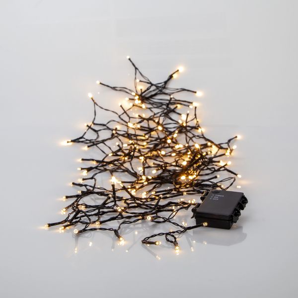 Battery - Lichterkette für außen - 11,2 m - 160 LEDs - Timer - Batteriebetrieb - Warmweiß