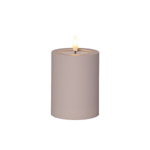 Flamme Soft - Kerze für außen - Beige - Höhe: 12,5 cm - Batteriebetrieb - Timer - flackernd Flamme Soft - Kerze für außen - Beige - Höhe: 12,5 cm - Batteriebetrieb - Timer - flackernd