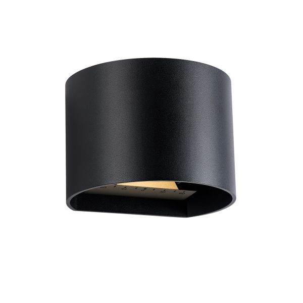 Garden Lights, 12V Wandleuchte - Goura schwarz, 6W, warmweiß, IP44