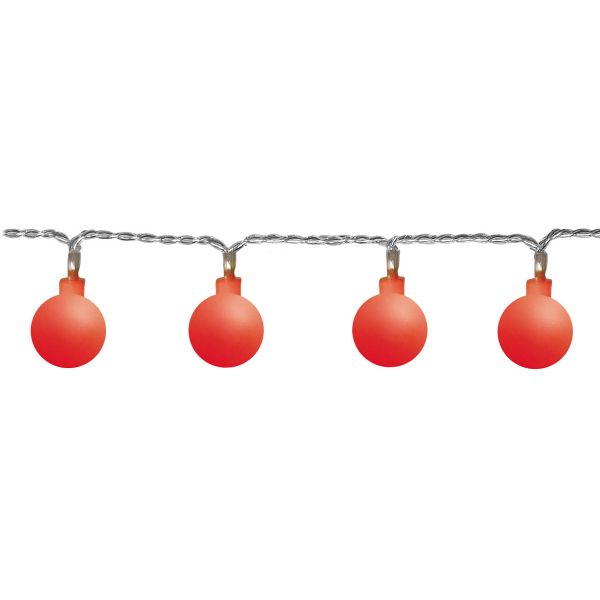 Berry - Deko Lichterkette für außen - 7,35 m - 50 LEDs - Netzbetrieb - Rot