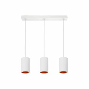 Chloe X3 linear - Pendelleuchte in weiß/gold - Lichtfarbe: individuell wählbar Chloe X3 linear - Pendelleuchte in weiß/gold - Lichtfarbe: individuell wählbar