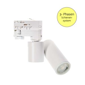230V LED 3-Phasen Schienenleuchte - Trago Mini - 6W, GU10, weiß 230V LED 3-Phasen Schienenleuchte - Trago Mini - 6W, GU10, weiß