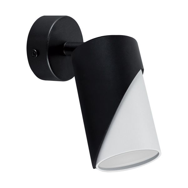 Ideus, 230V LED - Wandleuchte - GU10, schwarz - weiß