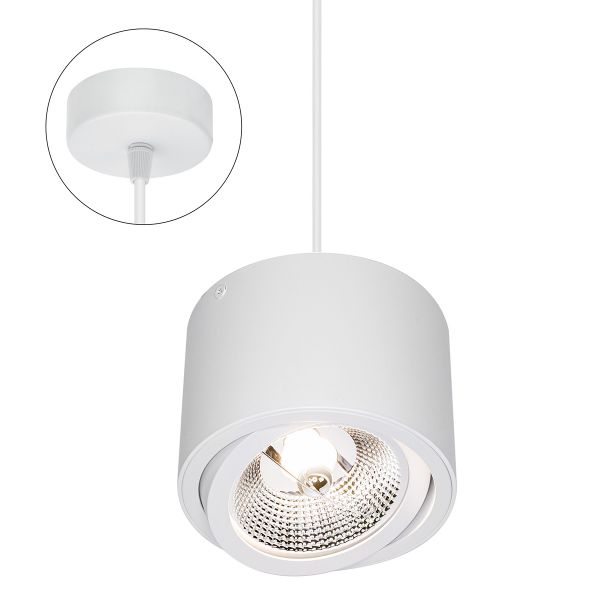 Chloe 1 - Pendelleuchte in weiß - Lichtfarbe: individuell wählbar