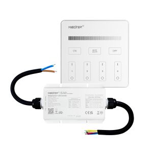 LED Funk Controller Set - 4 Zonen - 1 Kanal - Fernbedienung (2,4 GHz) - IP67 wasserfest LED Funk Controller Set - 4 Zonen - 1 Kanal - Fernbedienung (2,4 GHz) - IP67 wasserfest