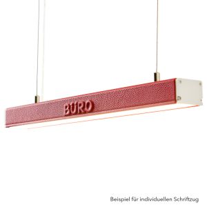 Exklusive 24V Leder LED-Pendelleuchte – linear – diffuse Abdeckung Exklusive 24V Leder LED-Pendelleuchte – linear – diffuse Abdeckung