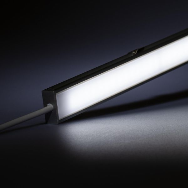 24V spritzwassergeschütze Aluminium LED Leiste – weiß – diffuse Abdeckung - IP54