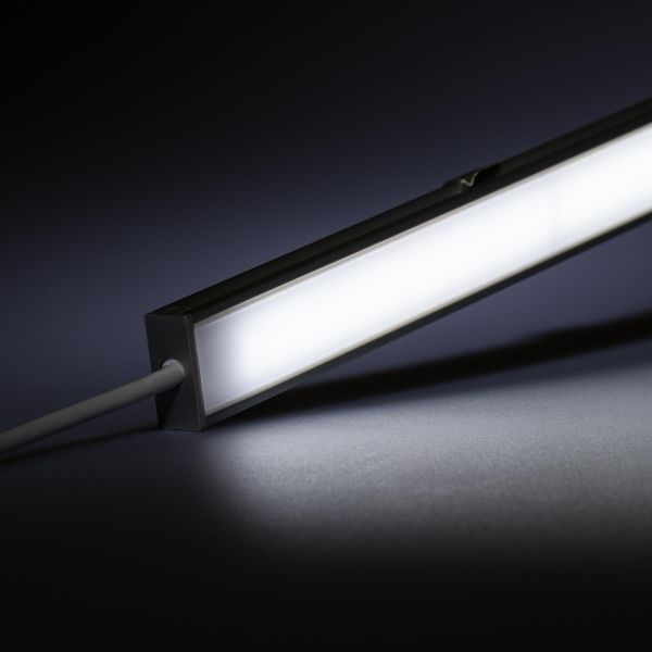 24V spritzwassergeschütze Aluminium LED Leiste – weiß – diffuse Abdeckung - IP54