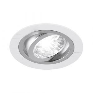 LED-Einbauleuchte - weiß/ chrom - 9,2 cm - rund LED-Einbauleuchte - weiß/ chrom - 9,2 cm - rund