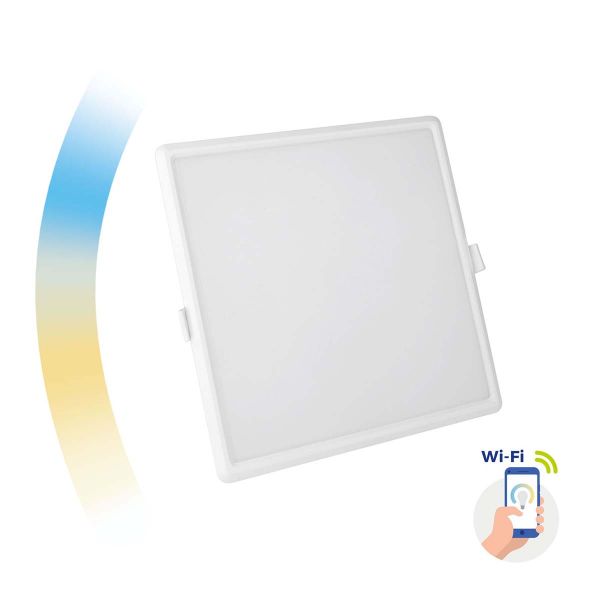 230V LED Einbauleuchte - 22W - 21,5 x 21,5cm - CCT - SMART